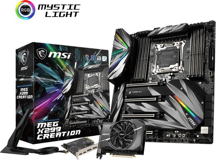 Produktbild MSI MEG X299 CREATION (LGA 2066, Intel X299, E-ATX)