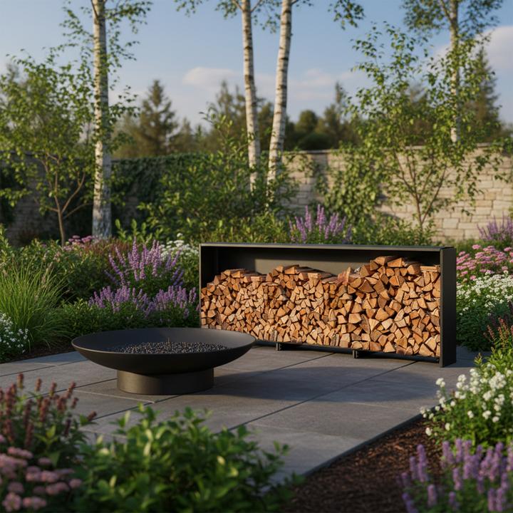 Actual product image Relaxdays Firewood rack