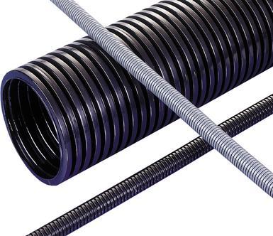 Actual product image PMA Cable conduit, 15.8mm, polyamide 6, black (Cable conduit, 39.90 cm)