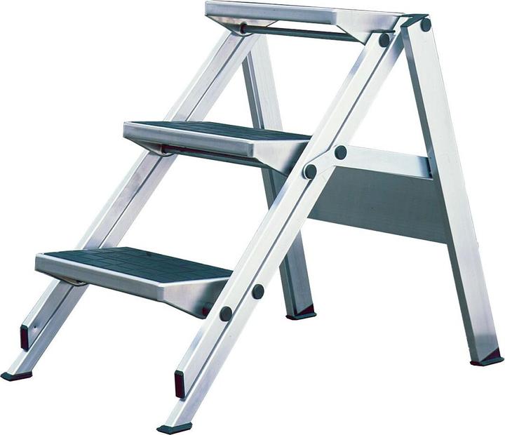 Actual product image Krause 810236 Aluminium folding steps Working height max. 2.70 m Silver 6.6 (Folding step)