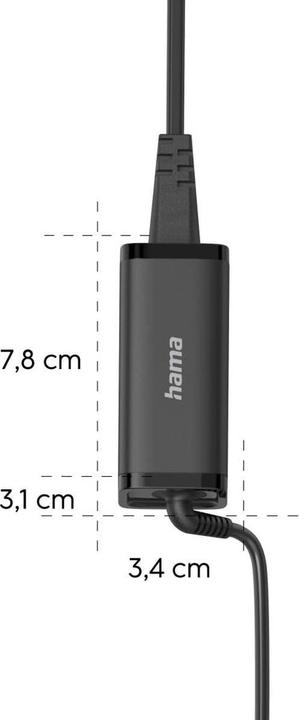 Produktbild Hama Universal-USB-C-Notebook-Netzteil, GaN, Power Delivery (PD), 5-20V/65W (65 W)