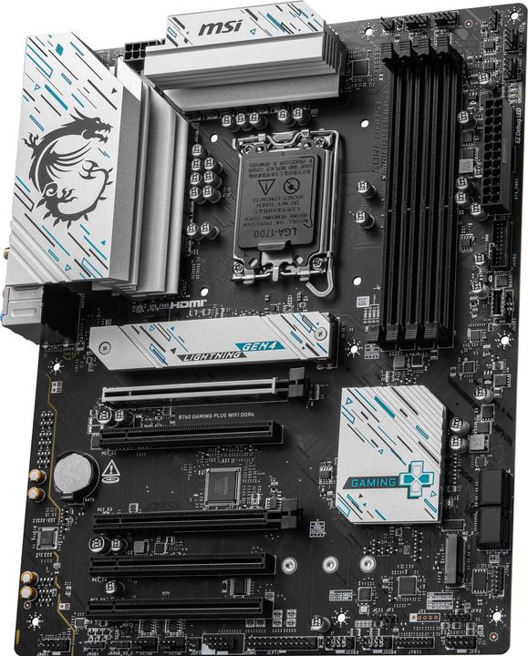 Actual product image MSI B760 GAMING PLUS WIFI DDR4 (LGA 1700, Intel B760, ATX)