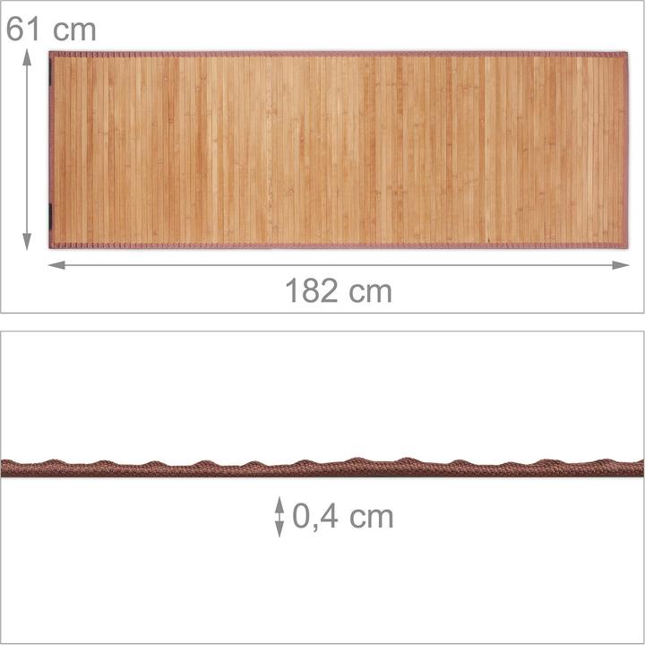 Produktbild Relaxdays Bambusmatte (61 x 182 x 0.4 cm)