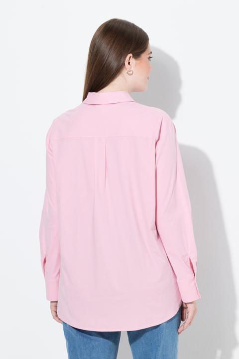 Actual product image Ulla Popken Bluse, Oversized, Hemdkragen, Langarm (54, 56)