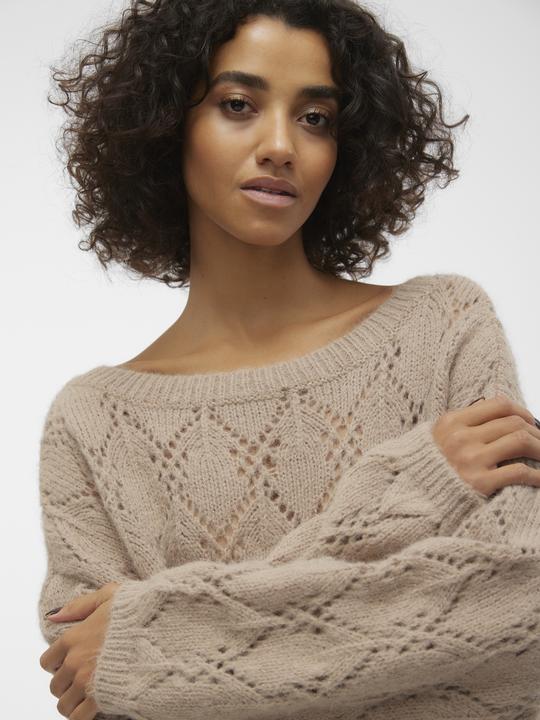 Actual product image Vero Moda VMSTAR LS BOATNECK LONG PULLOVER GA EXC Knitted jumper (S)