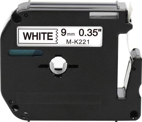 Produktbild Rillstab Beschriftungsband OMK221 Schwarz, Weiss (0.90 cm, Weiss, Schwarz)