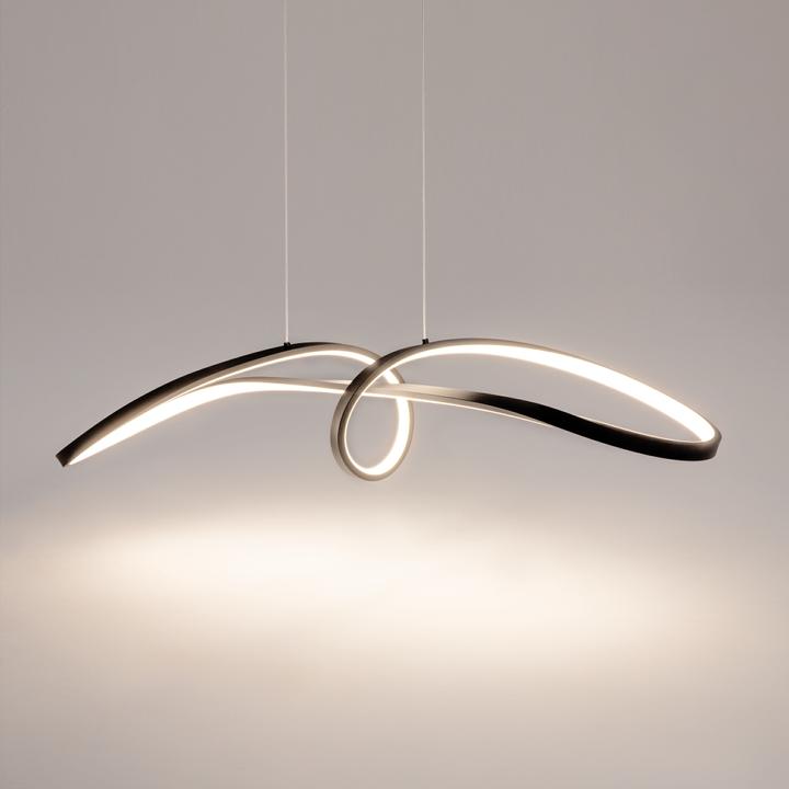 Produktbild Maytoni Curve LED Pendelleuchte, Hängeleuchte 42W Schwarz 85Ra Neutralweiss (2800 lm)