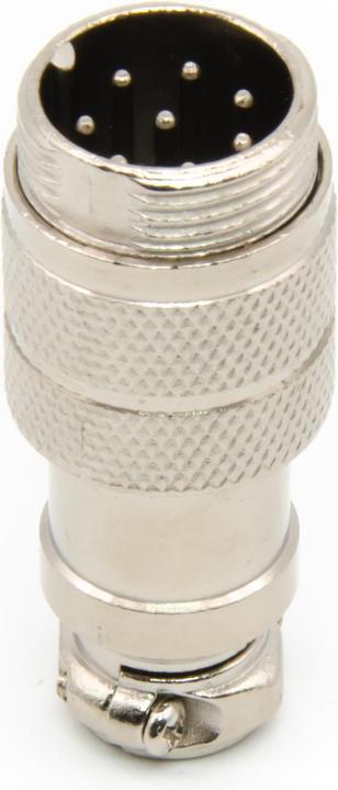 Actual product image Purecrea GX16-8P Plug 16mm Male for Cable Mounting