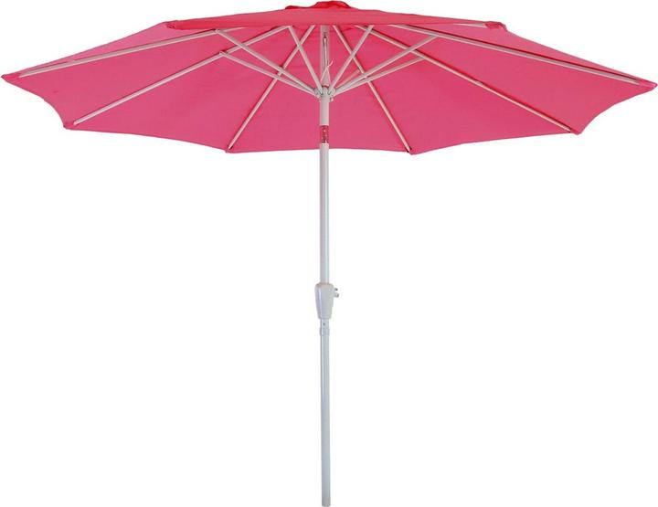 Produktbild Swisshandel24 Sonnenschirm, Gartenschirm, Ø 2,7m neigbar Polyester/Alu 5kg - pink (2.70 m)