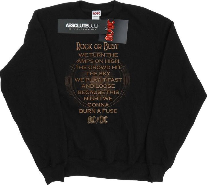 Image du produit AC/DC - Sweat ROCK OR BUST LYRICS - Femme (L)