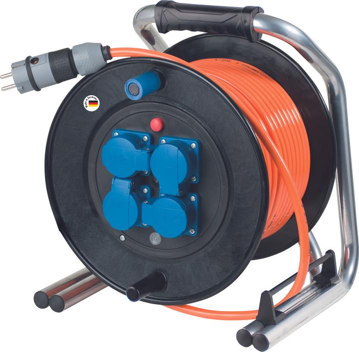 As - Schwabe Enrouleur de câble en caoutchouc dur (40 m, 2.50 mm²² mm)