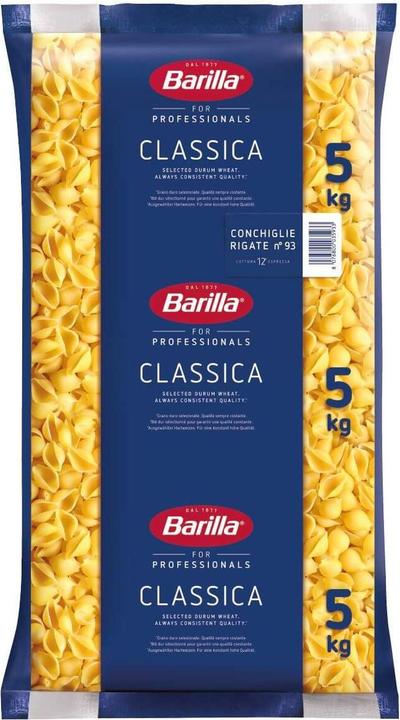 Barilla Conchiglie Rigate (5000 g)
