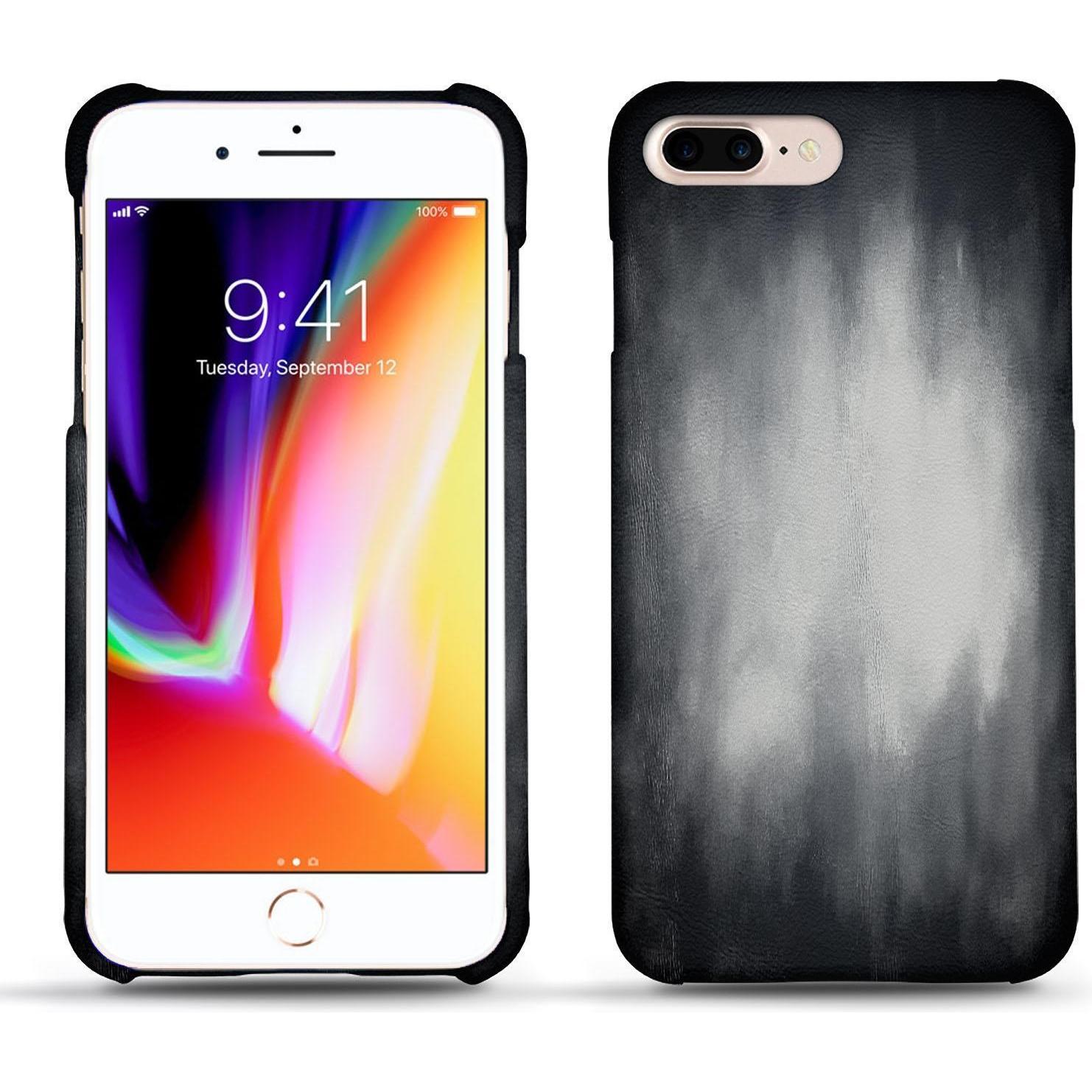 Noreve Lederschutzhülle (Apple iPhone 8 Plus), Smartphone Hülle, Grau