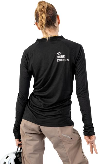 Produktbild dirtlej Mountee Ladies Long, Longsleeve Jersey, black (XL)