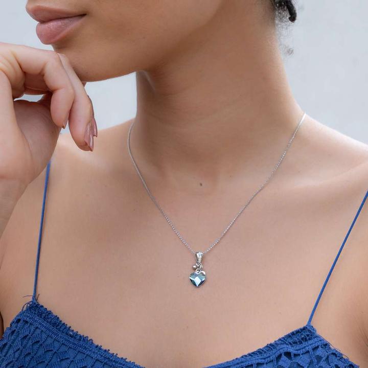 Immagine prodotto Bijouteria Pendente catena (Argento 925, Cristallo premium, 47 cm)