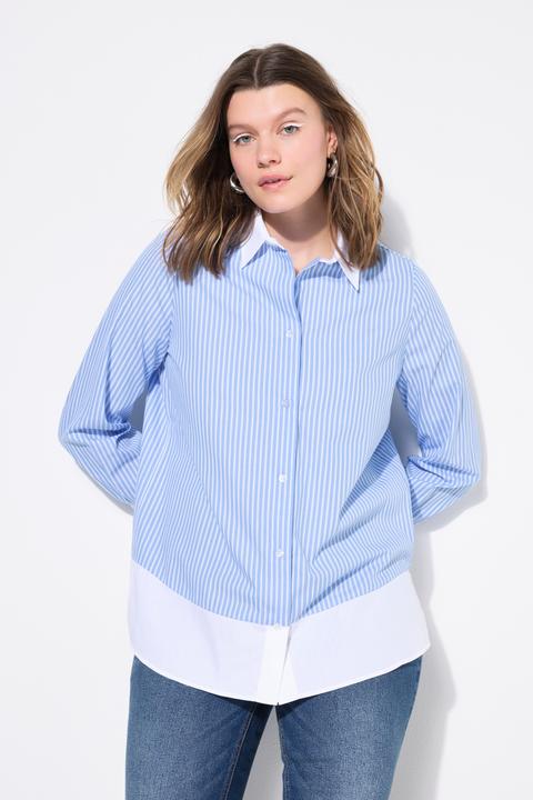 Produktbild Studio Untold Streifenbluse, Layering-Look, Langarm (50, 52)