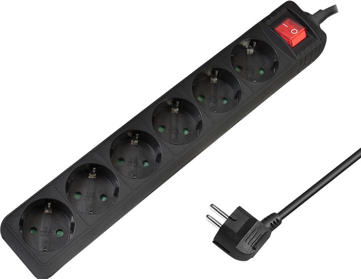 Actual product image LogiLink socket strip (6x, CEE 7/3, 1.50 m)