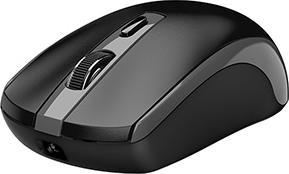 Produktbild Genius ECO-8150 schwarz-grau / Optische Funkmaus / 1200 dpi / Copilot / 4 Tasten / wiederaufladbar (Kabellos)