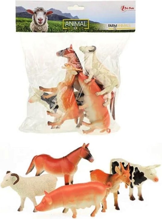 Produktbild Toi-Toys Tierwelt Bauernhoftiere Deluxe, 5-tlg.