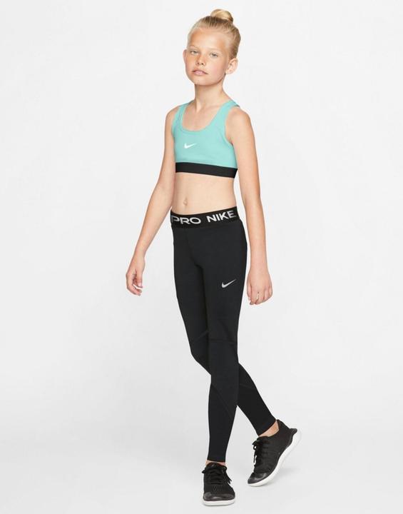 Produktbild Nike Mädchen Pro Leggings, Schwarz-Weiss, X-Small (XS)