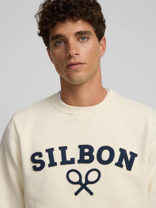 Actual product image Silbon Classic racquet print sweatshirt (L)