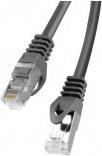Produktbild Lanberg PCF6-10CC-0100-BK Patchcord RJ45 cat.6 FTP 1m czarny (CAT6, 1 m)