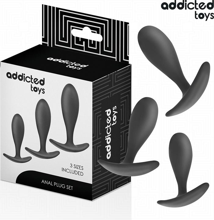 Actual product image Addicted toys - 3ER-SET ANALPLUG MODELL 2