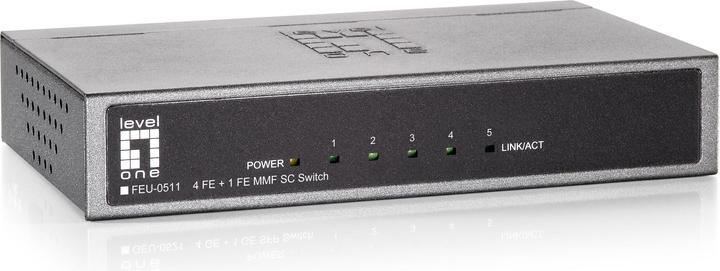 Produktbild LevelOne FEU-0511: 4+1x Switch, 100Mbit/s (5 Ports)