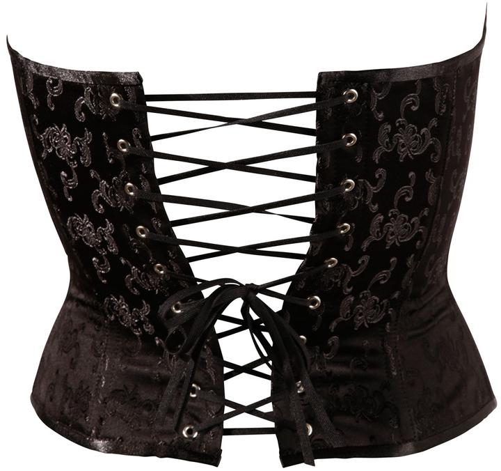 Image du produit Cottelli Collection Corsage à jarretelles noir (XXL)