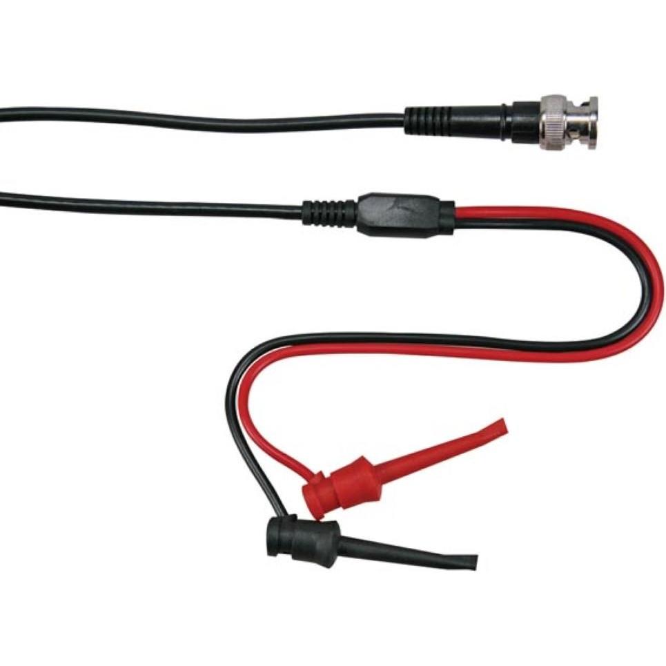 Velleman, Linea di misura, Cavo Coax 1m - Connettori Bnc + 2 Mini Clamp Tips