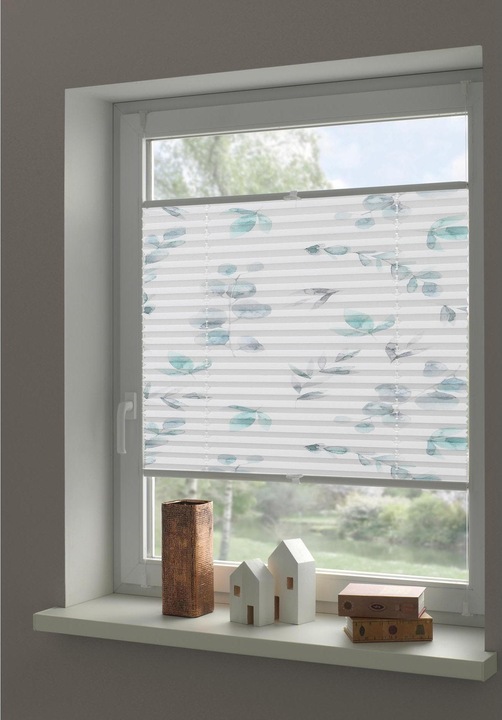 Produktbild Gardinia Plissee Concept zum Klemmen Flowers and Plants Zweig (70 x 130 cm)