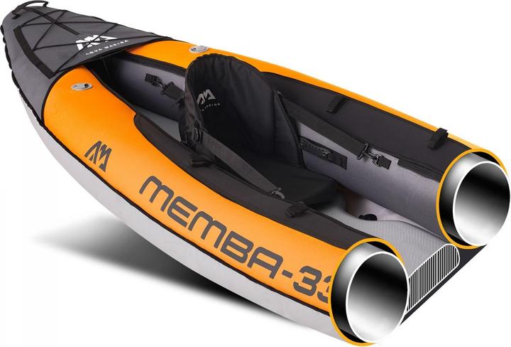 Produktbild Aqua Marina Kajak 330x90 cm für 1 Person mit Luftsitz verstellbarer Lehne Transporttasche Reparaturs (1 Pers.)