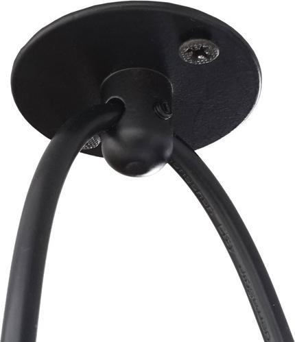 Immagine prodotto Swisshandel24 Lampada a sospensione, metallo industriale regolabile in altezza nero - 9x Lampada a gabbia Sc (E27)