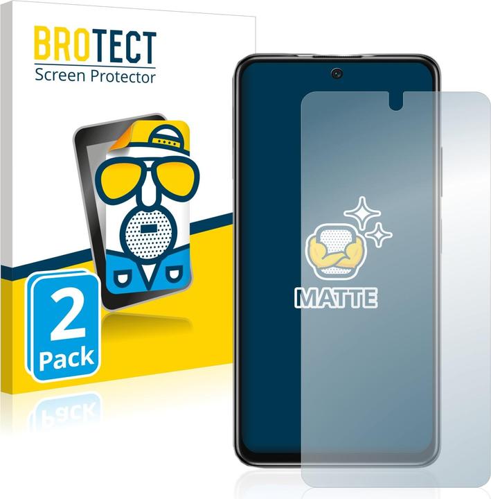 Actual product image BROTECT Anti-glare screen protector matt (2 Piece, Xiaomi Poco M4 Pro 5G)