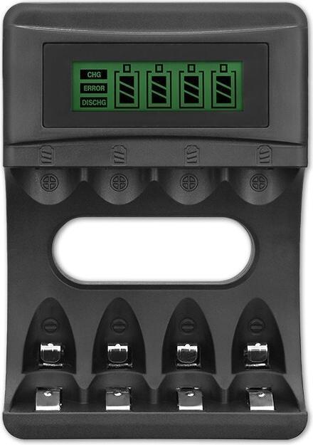 Produktbild Qoltec Batterieladegerät für Ni MH Type R03 AAA R6 AA | 1800mA (AA, AAA, Ladegerät ohne Akku)