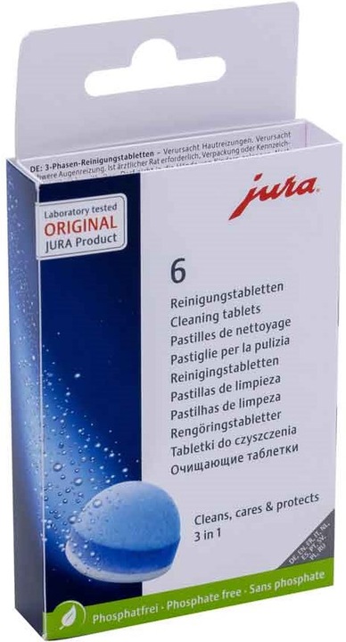 Actual product image Jura 3-phase cleaning tablets