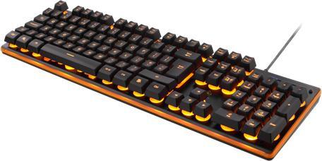 Actual product image Deltaco Clavier Gamer GAM-021 LED orange (Noir) (FR, Cable)