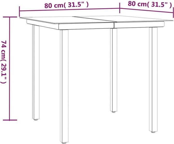 Produktbild vidaXL Garten Essgruppe