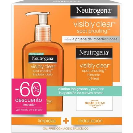 Produktbild Neutrogena Visibly Clear Anti-Pickel Ölfreies Waschgel 200ml Set 2 Artikel (Reinigungsgel, 200 ml)