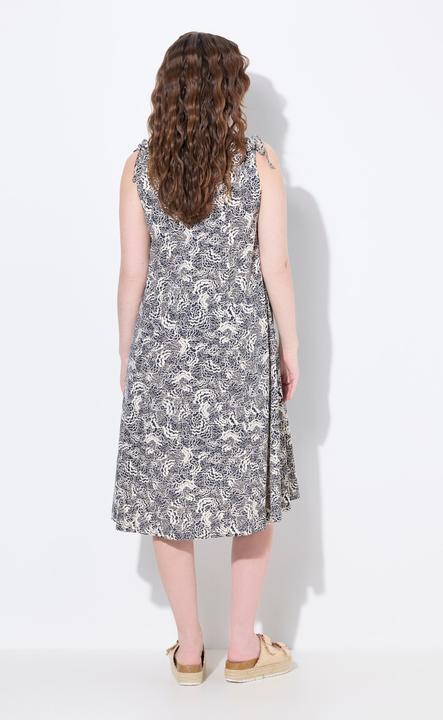 Produktbild Ulla Popken Midikleid, Jersey, Wolken, V-Ausschnitt, ärmellos (46, 48)
