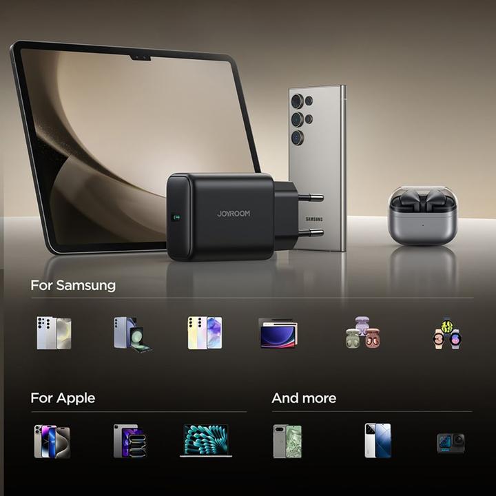 Produktbild Joyroom GaN Wall Charger USB-C, 45W - Black (45 W, 1 Port)