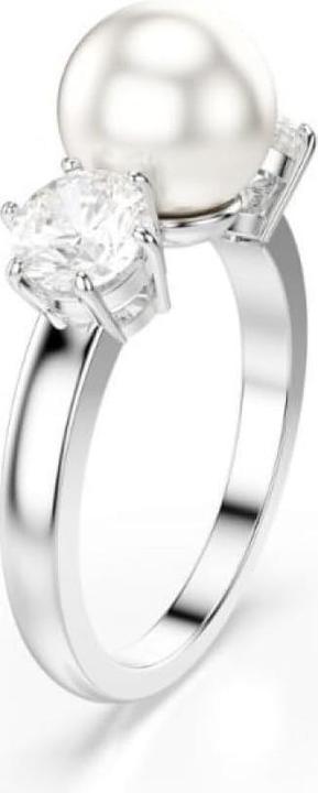 Produktbild Swarovski Matrix Ring Kristallperle Rundschliff Weiss (50)