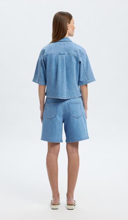 Image du produit Selected Denim Kurzarmhemd (36)