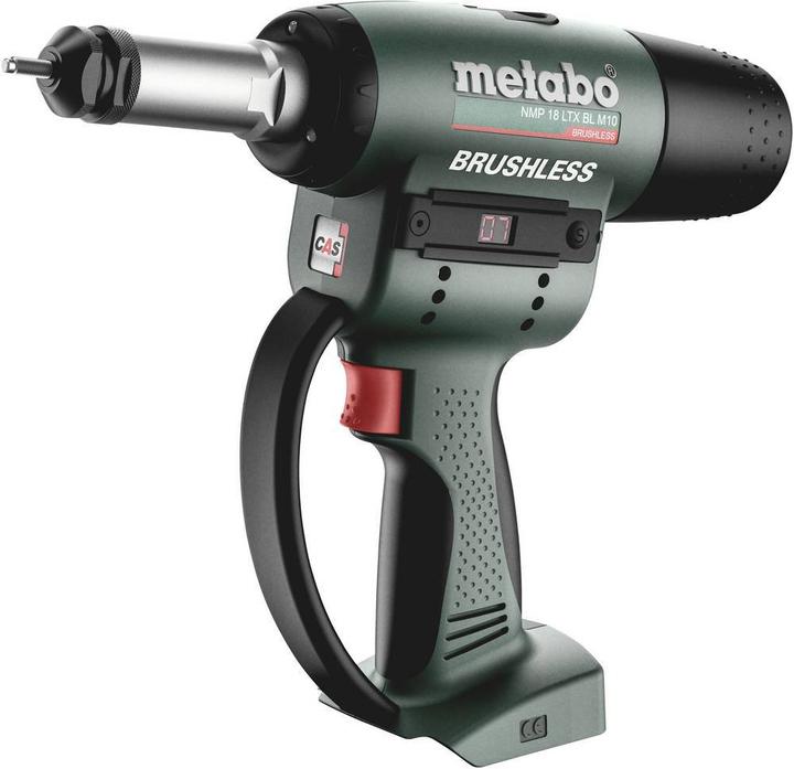 Image du produit Metabo NMP 18 LTX BL M10 601788850 Pistolet à river sans fil 18V (Fonctionnement sur batterie)
