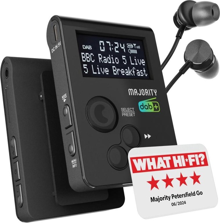 Image du produit Majority Radio numérique portable (DAB+ DAB, FM, Fréquence radio (RF))