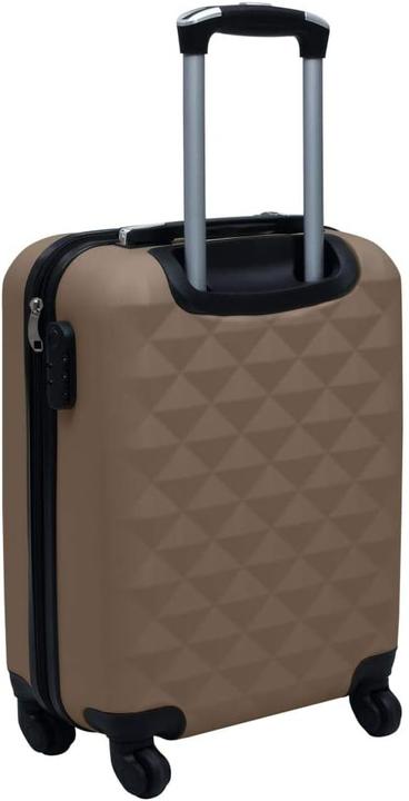 Actual product image vidaXL Hard Shell Trolley, Brown