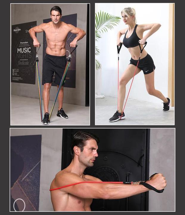 Actual product image PhoneLook Cordes élastiques de musculation Ensemble de bandes pour sport/fitness (5Kg-45Kg)