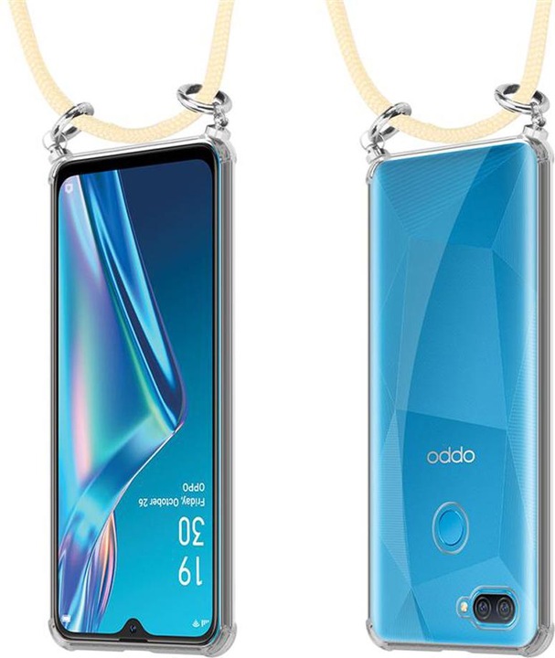 Produktbild Cadorabo TPU Handy Kette SILBER Cover