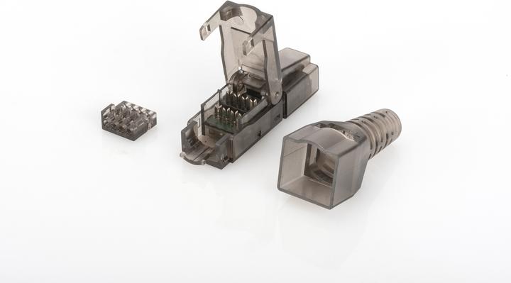 Actual product image Digitus CAT 6A connector for field mounting unshielded AWG 27/7 to 22/1 solid and stranded wire