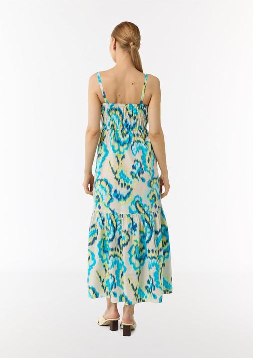 Produktbild Comma Kleid Luftiges Baumwollkleid in Maxi-Länge mit Smok-Detail (42)